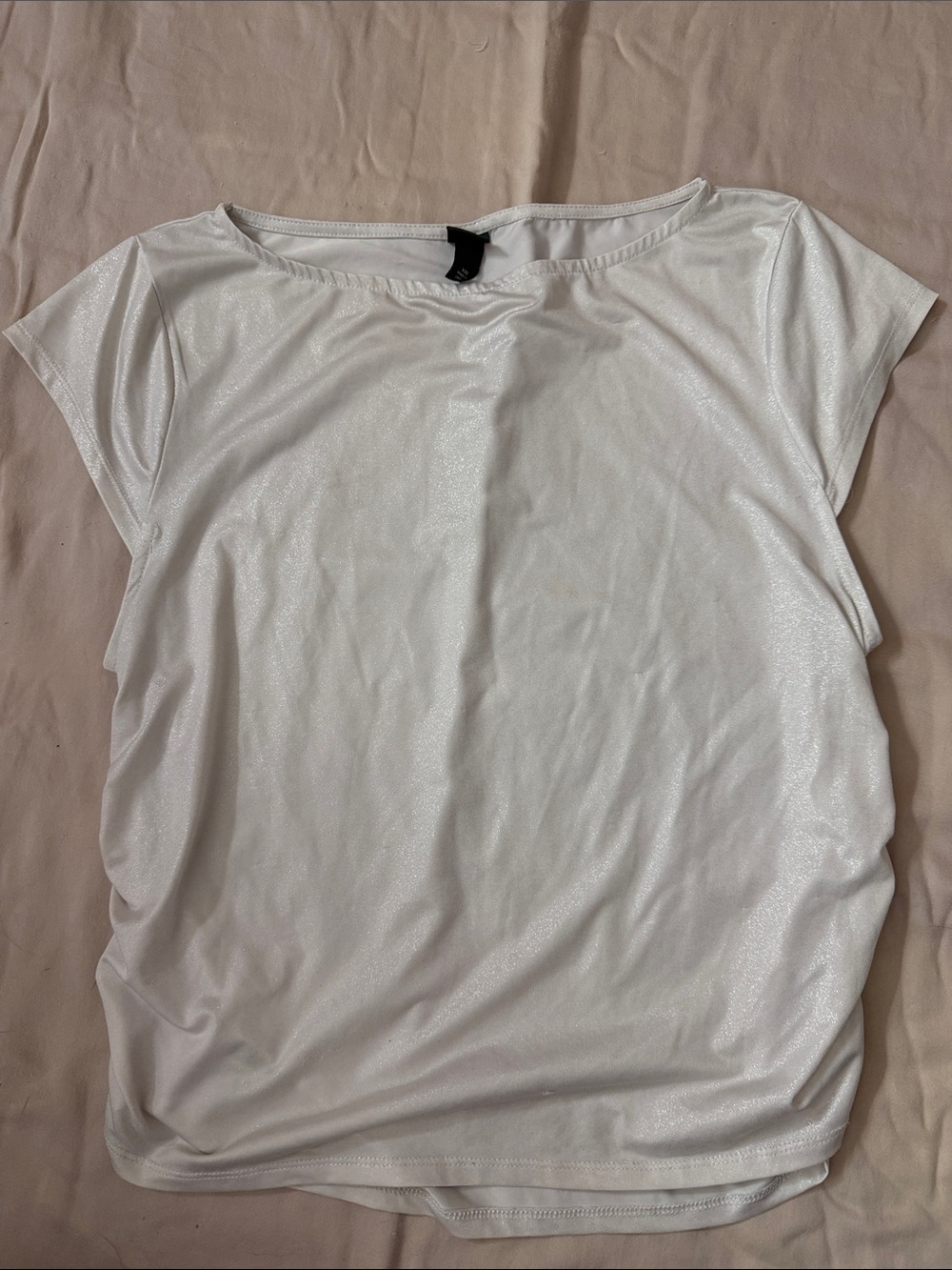 Women’s Shimmer Boatneck Tee - White